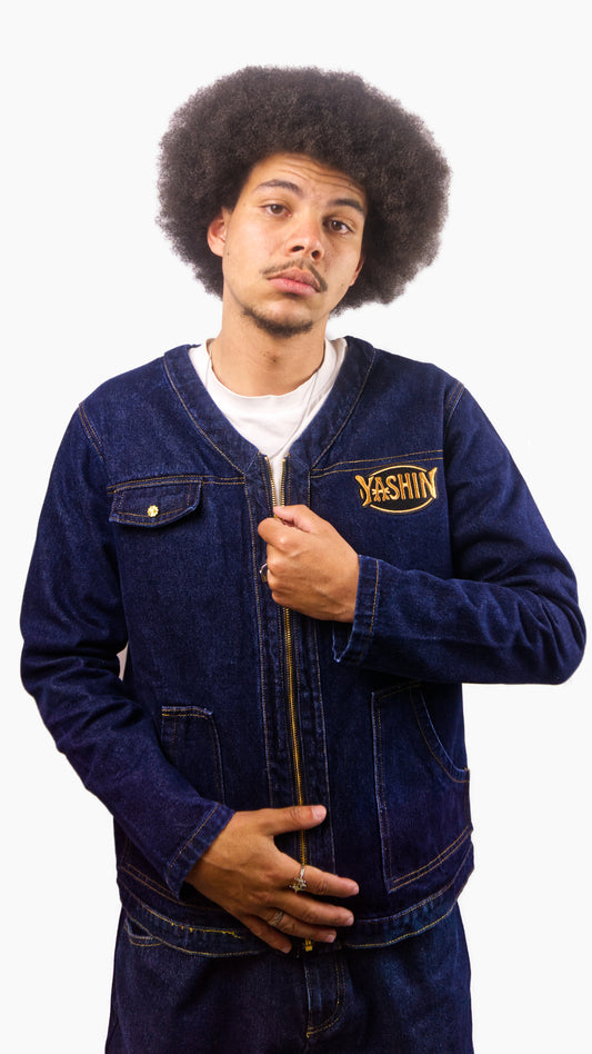 Veste Denim bleue marine