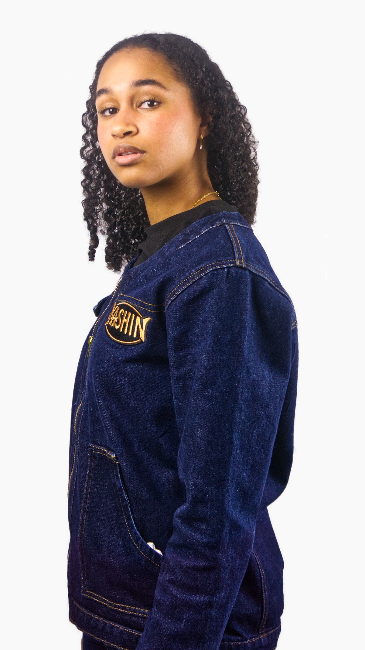 Veste Denim bleue marine