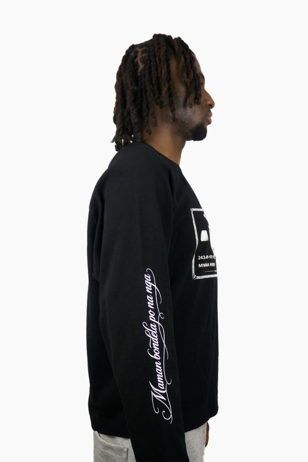 T-shirt Waffle manches longues LUMUMBA