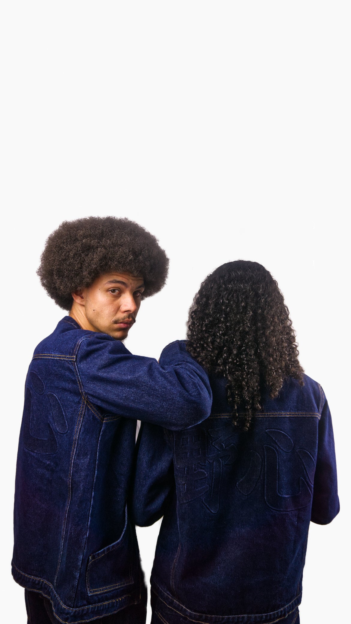 Veste Denim bleue marine