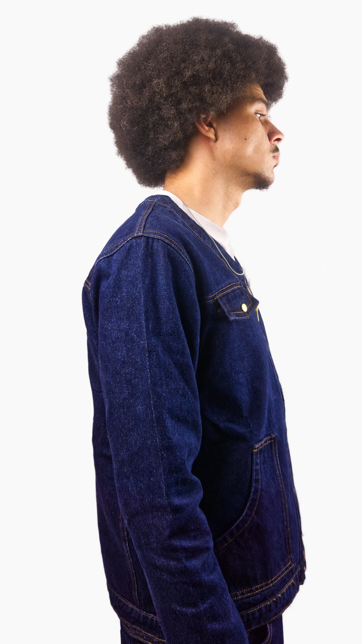 Veste Denim bleue marine