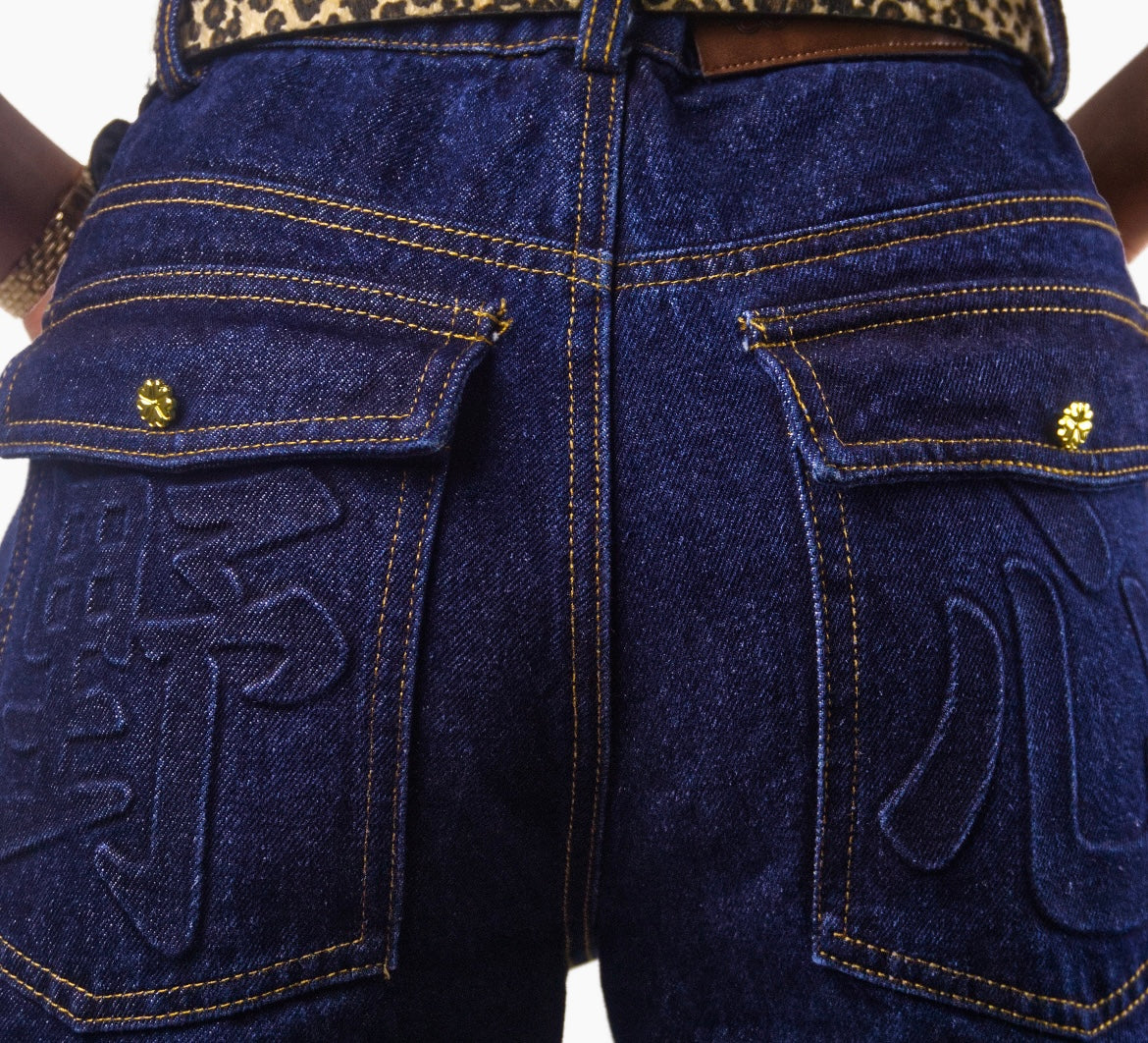 Pantalon Denim bleu marine