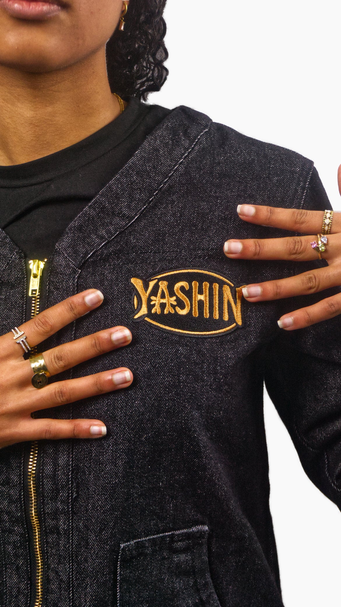 Veste Denim noire
