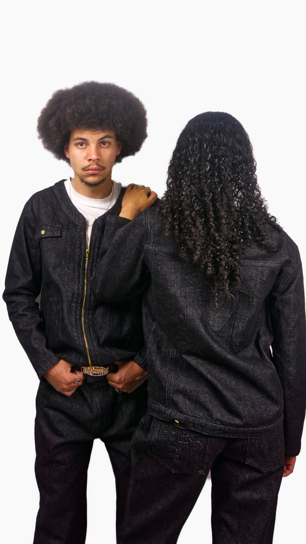 Veste Denim noire